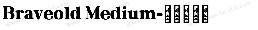 Braveold Medium字体转换